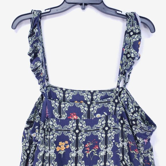 Agua Bendita x Target Dainty Floral Tile Multicolor Ruffle Mini Dress Size XXL - Picture 9 of 13